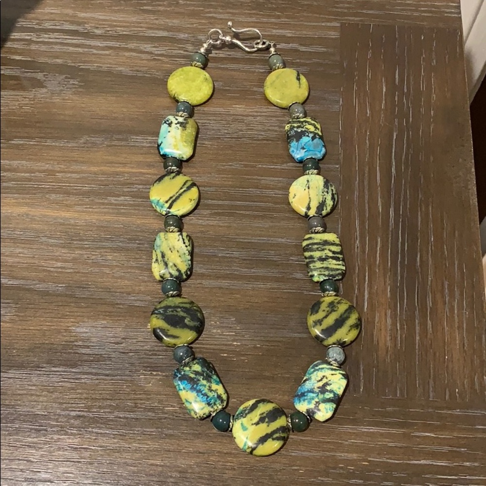 Beautiful handmade stone necklace